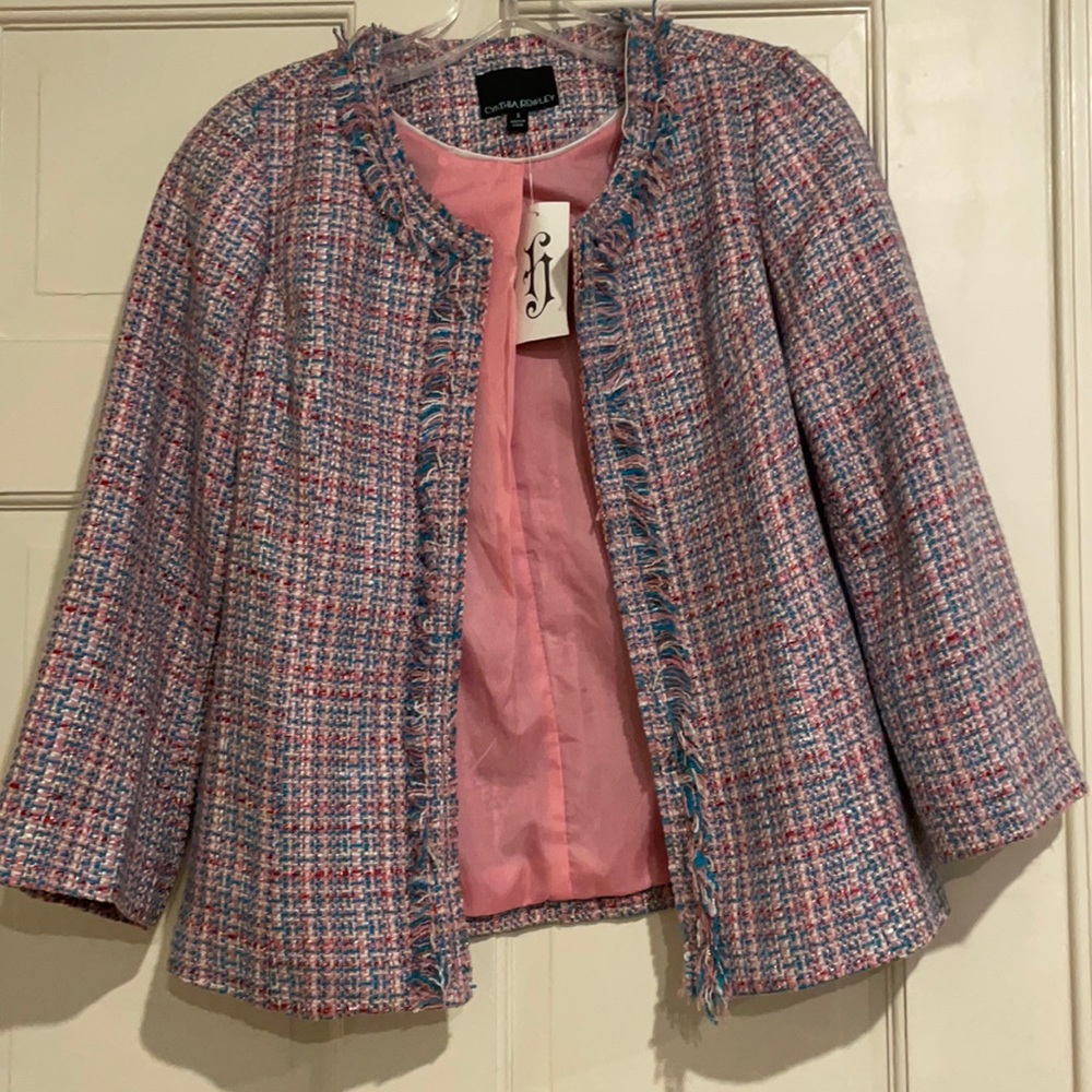 CYNTHIA ROWLEY TWEED JACKET S